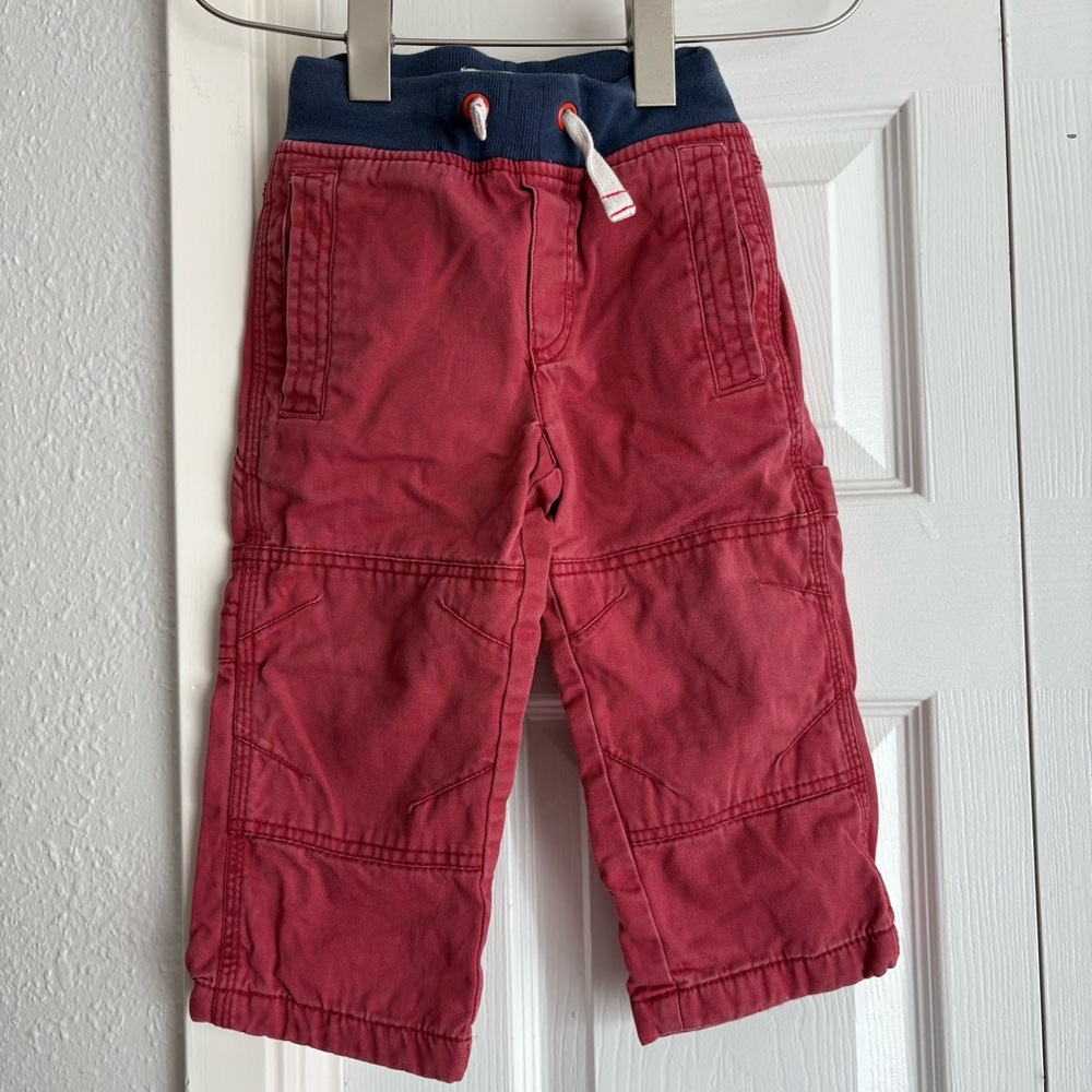 Mini Boden Red Khaki Casual  Bottoms Pants